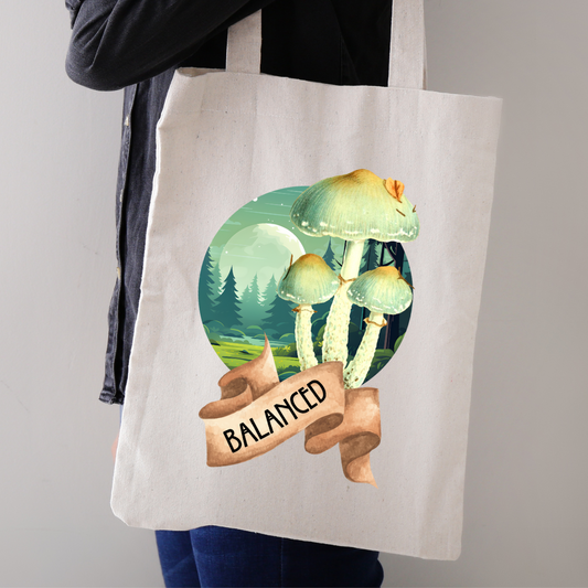 Balance Mushroom Tote Bag | Fungi Friend Collection