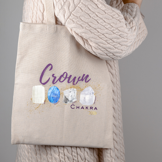 Crown Chakra Tote Bag | Chakra Stones Collection