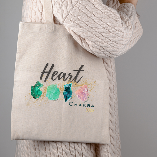 Heart Chakra Tote Bag | Chakra Stones Collection