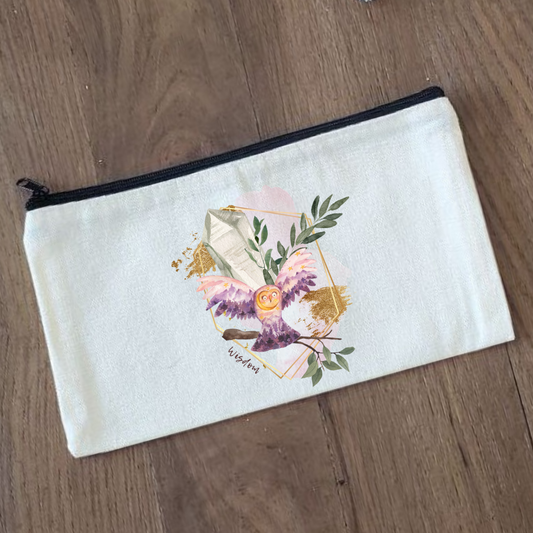 Owl Wisdom Pouch Bag | Wildlife Gem Collection