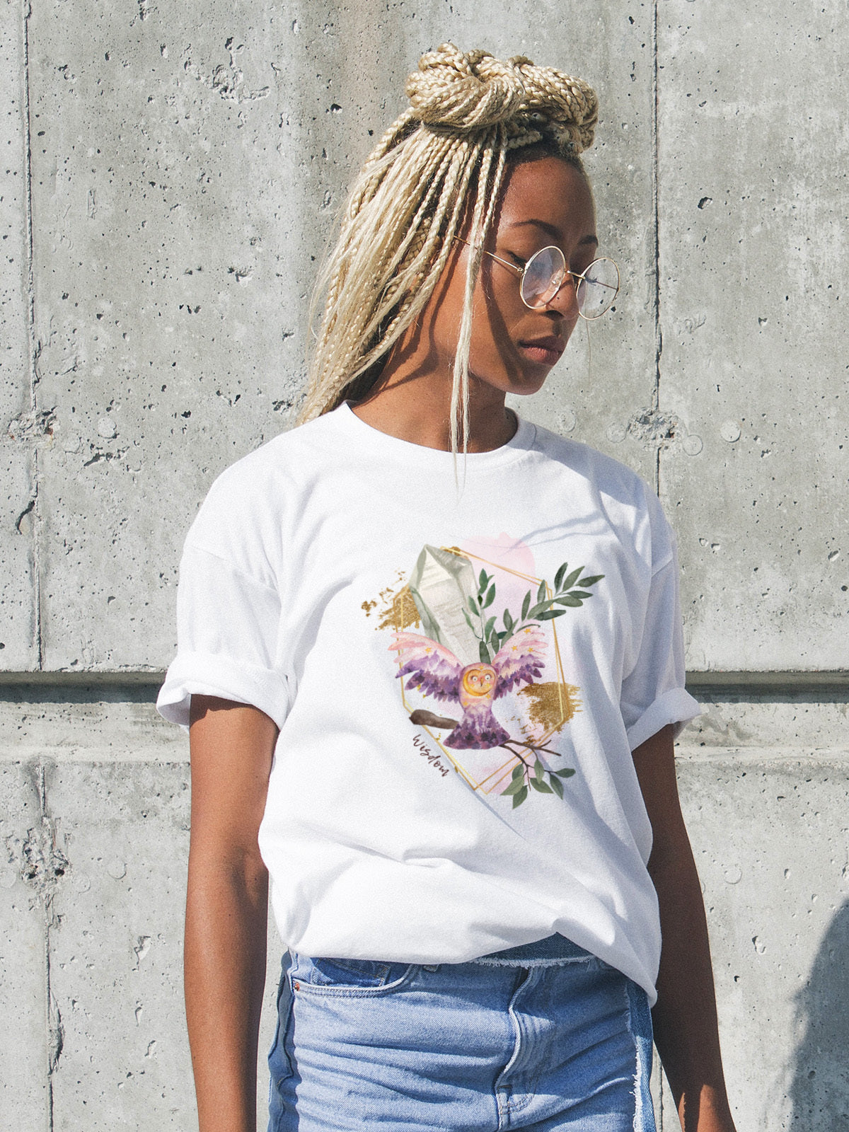 Owl Wisdom T-Shirt | Wildlife Gem Collection