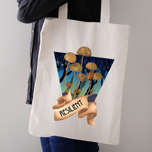 Resilient Mushroom Tote Bag | Fungi Friend Collection