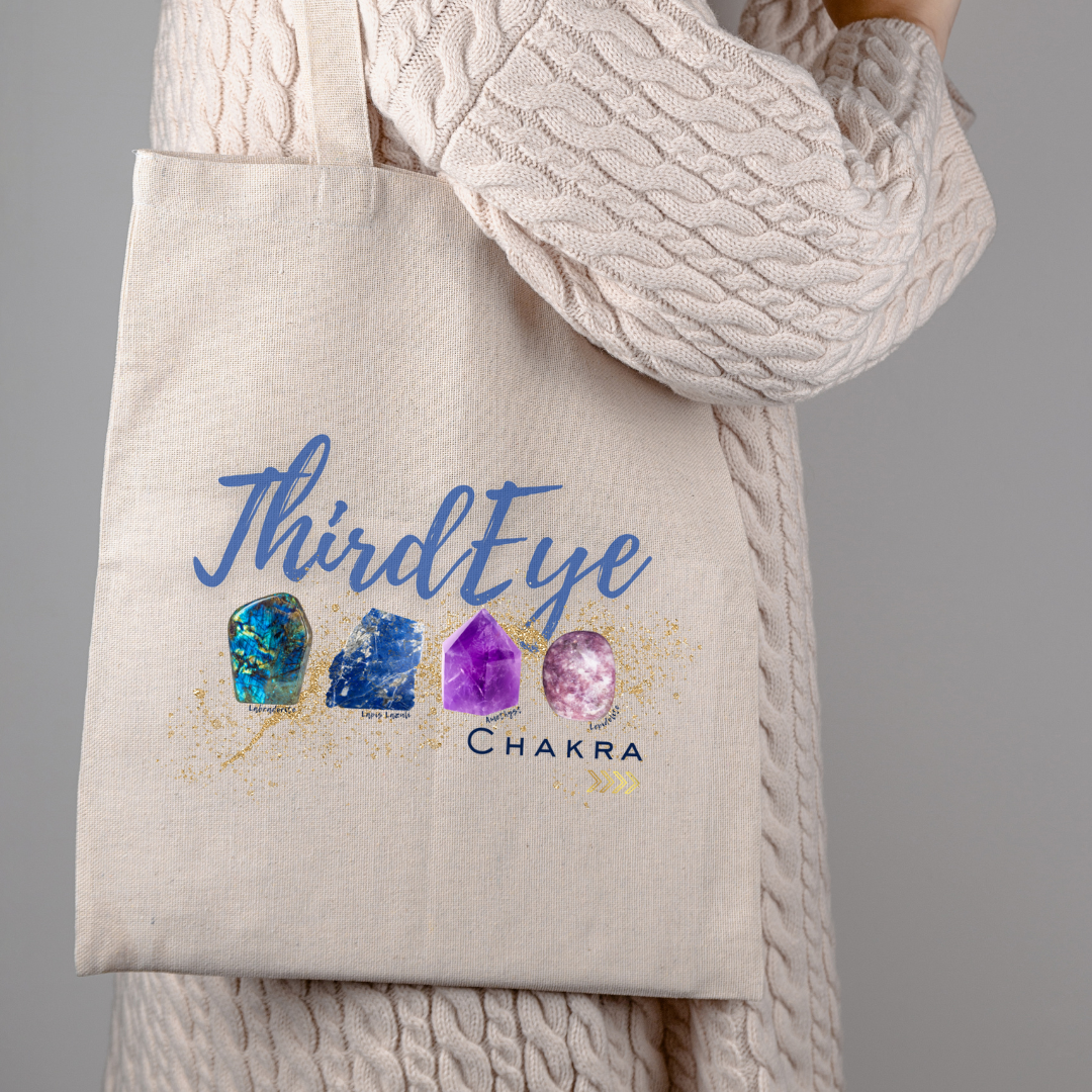 Third Eye Chakra Tote Bag | Chakra Stones Collection