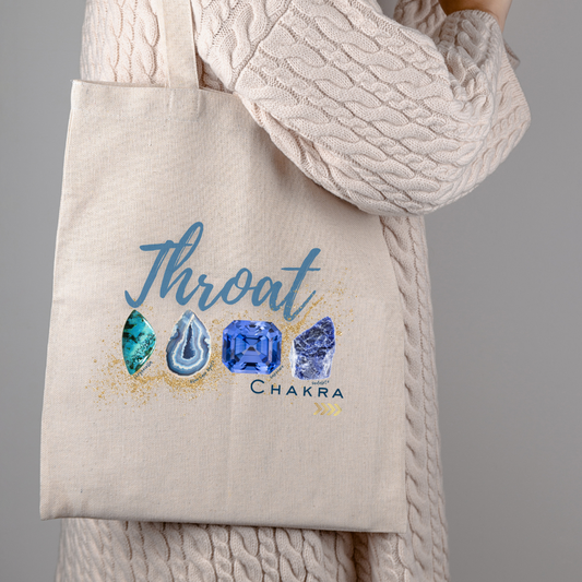 Throat Chakra Tote Bag | Chakra Stones Collection